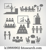 事務, 管理, 以及, 會議, 圖象
