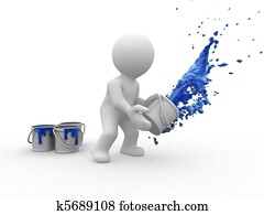 3d blue painter 3d blue painter