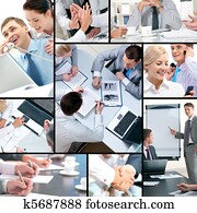 Business collage Business collage