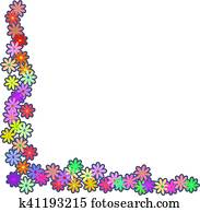 Floral Corner Border Floral Corner Border