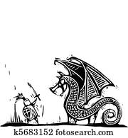 Knight and Dragon Knight and Dragon