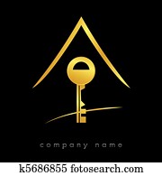 Logotype Key for real estate Logotype Key for real estate