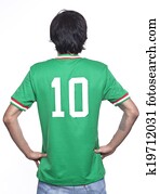 man back with mexico jersey man back with mexico jersey