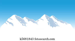 montanha nevada, topos