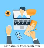 online, geschaefts, meeting.