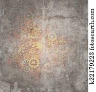 Steampunk Grunge Background Steampunk Grunge Background