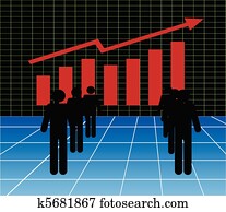 Stock market graph Stock market graph
