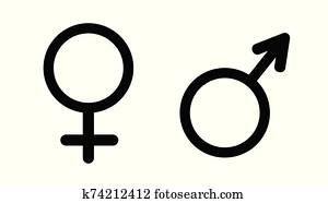 geschlecht symbol, vector. geschlecht symbol, vector.