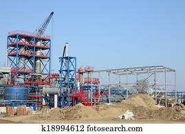 petrochemical plant heavy industry construction site petrochemical plant heavy industry construction site