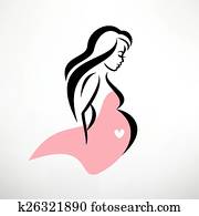pregnant woman symbol