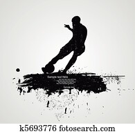 soccer player vector