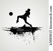 soccer player vector
