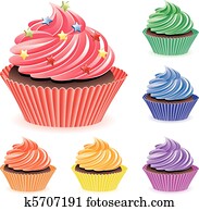 buntes, cupcakes buntes, cupcakes