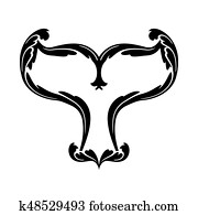 cauda baleia, vetorial