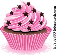 rosa, cupcake rosa, cupcake