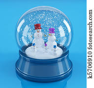 snowmans, ב, a, snowglobe