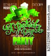 Typography St. Patricks Day poster. Typography St. Patricks Day poster.