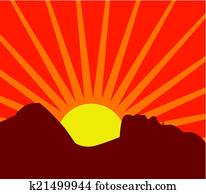 A beautiful vector silhouette 