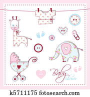 Baby shower design elements Baby shower design elements
