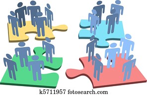 human, grupo, pessoas, organização, confunda pedaços, solução