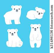 oso polar, cachorros