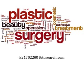 plastische chirurgie, wort, wolke