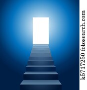 treppenhäuser, to, himmel