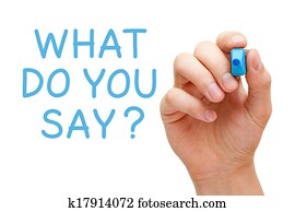 What Do You Say