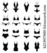 bademode, und, bikini bademode, und, bikini