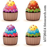 buntes, cupcakes buntes, cupcakes