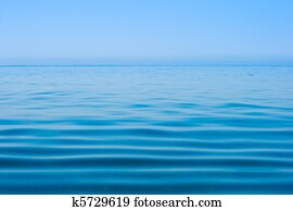 calma, água mar, superfície