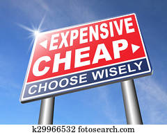 expensive versus cheap
