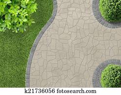 Gardendetail in top view