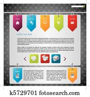 Hanging labels website design Hanging labels website design