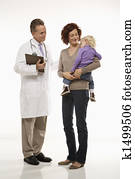 pediatra, e, patient.