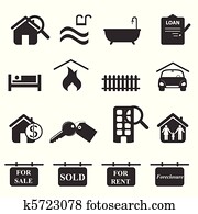 Real estate icons Real estate icons