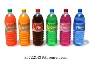 Set of refreshing drinks