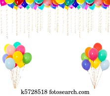 very high resolution colourful balloons isolated on white very high resolution colourful balloons isolated on white