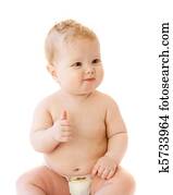 Baby thumbs up Baby thumbs up