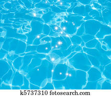 Beautiful pool water with nice sun sparkles on surface