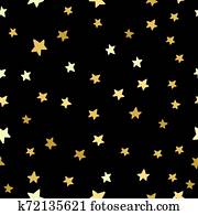 Gold Glitter Stars Seamless Pattern - Scattered gold glitter stars on faded navy blue background seamless pattern Gold Glitter Stars Seamless Pattern - Scattered gold glitter stars on faded navy blue background seamless pattern