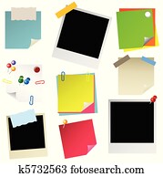 note, papier, sticker, postit, phot