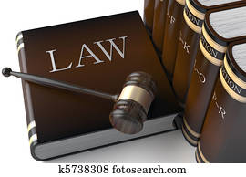 Row of leather law books on Row of leather law books on
