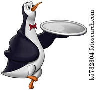 the penguin waiter the penguin waiter