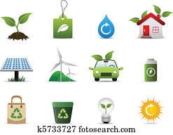 verde, meio ambiente, ícone