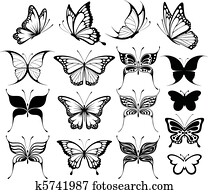 borboleta, clipart