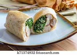 Chicken Caesar Wrap Sandwich