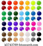 colorful sticker , postit set