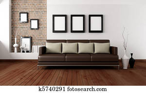 contemporary  living room