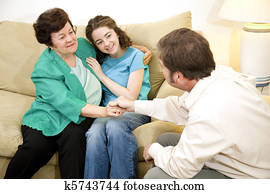 familia, terapia, -, positivo, resultado